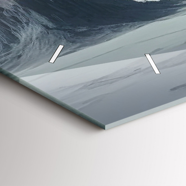 Horloge murale horizontale Homme Espace Planète