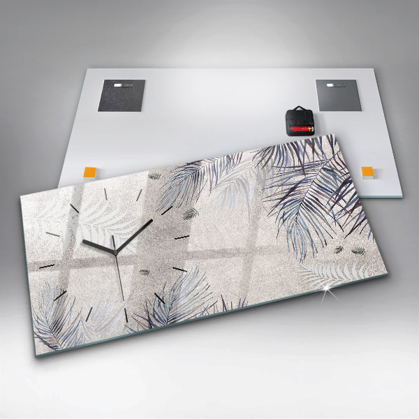 Horloge murale horizontale Palme