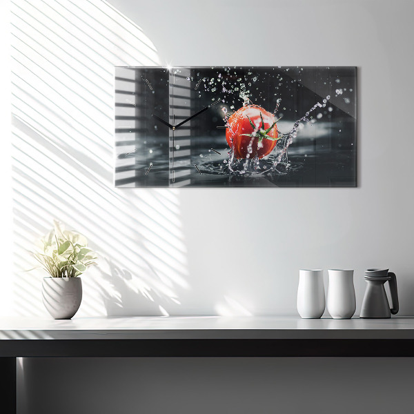 Horloge murale horizontale Tomate