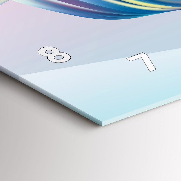 Horloge murale horizontale 'Élément d''écoulement de fluide'