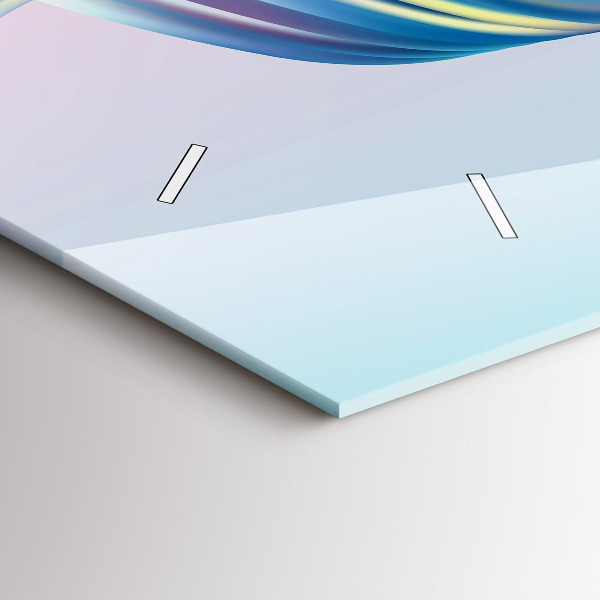 Horloge murale horizontale 'Élément d''écoulement de fluide'