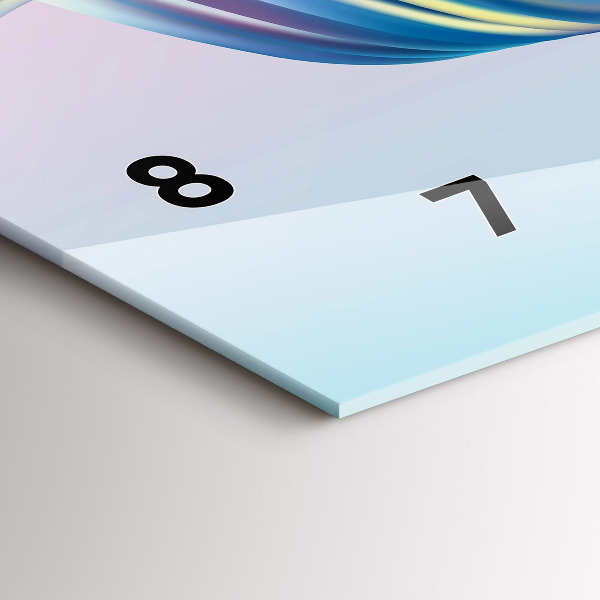 Horloge murale horizontale 'Élément d''écoulement de fluide'