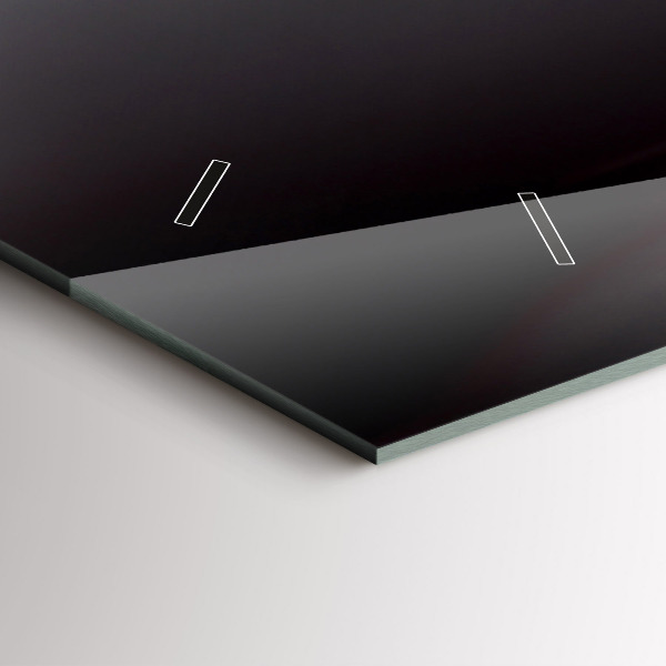 Horloge murale horizontale Un verre de vin