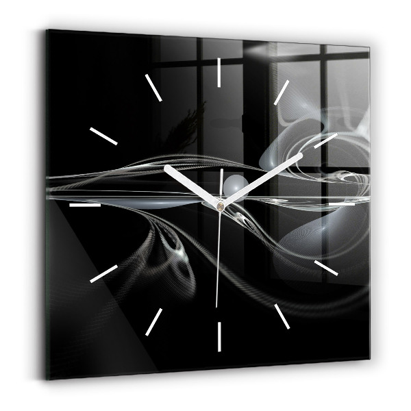 Horloge murale carrée Fumée abstraite