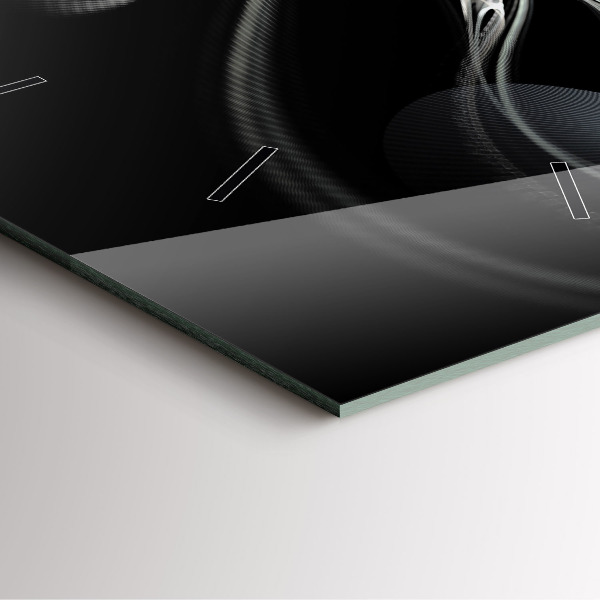 Horloge murale carrée Fumée abstraite