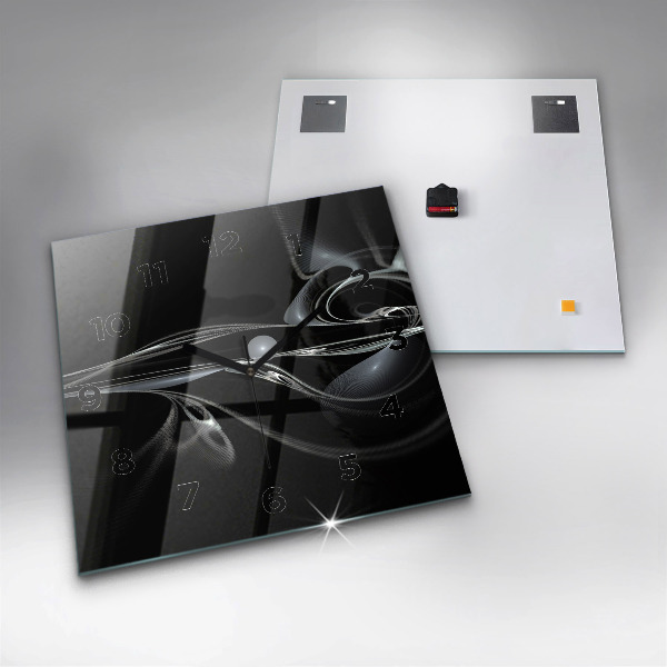 Horloge murale carrée Fumée abstraite
