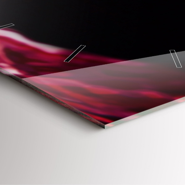 Horloge murale carrée Vin rouge