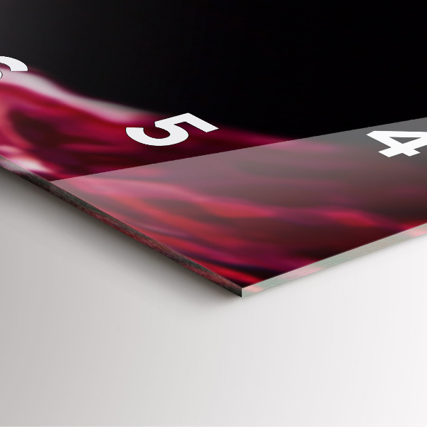 Horloge murale carrée Vin rouge