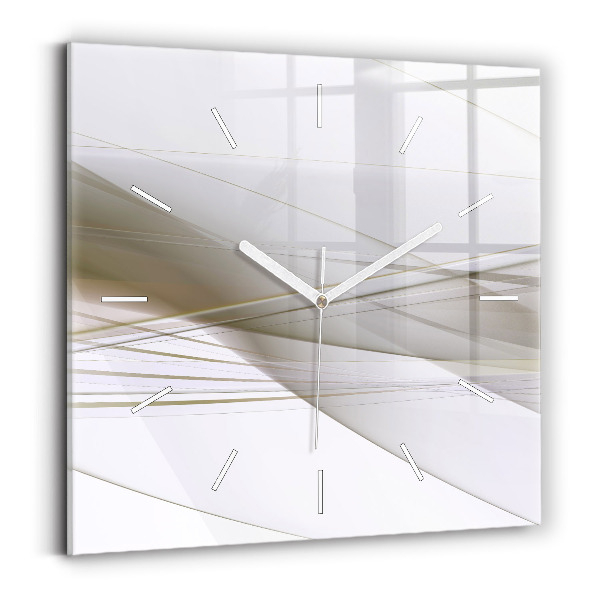 Horloge murale carrée Abstraction lumineuse