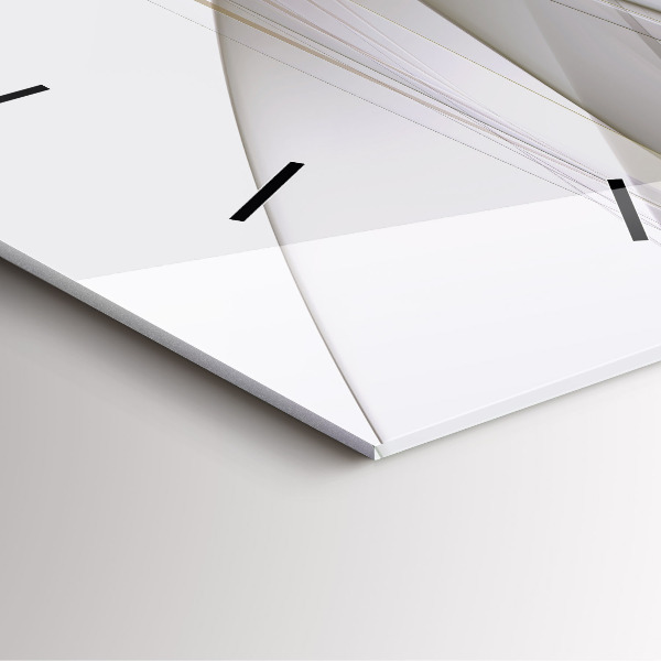 Horloge murale carrée Abstraction lumineuse