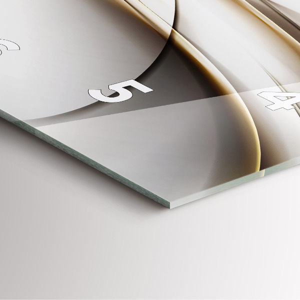 Horloge murale carrée Lignes abstraites