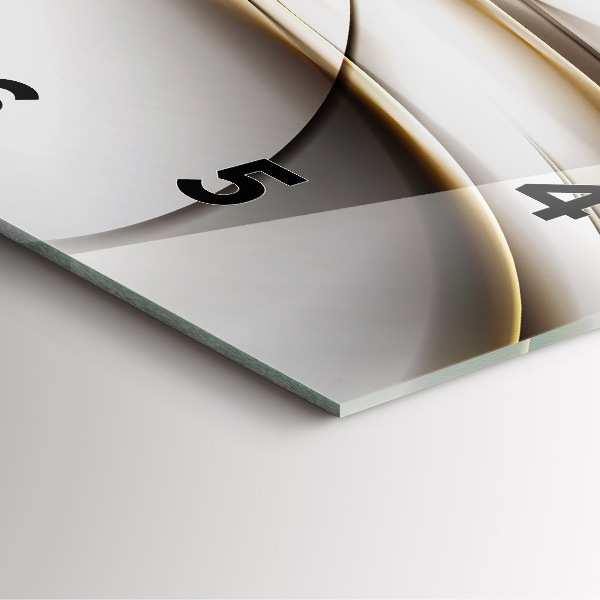 Horloge murale carrée Lignes abstraites