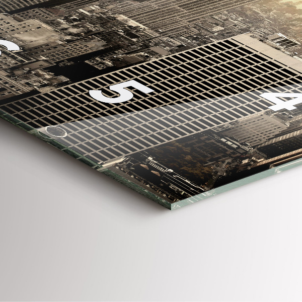 Horloge murale carrée Tours de New York