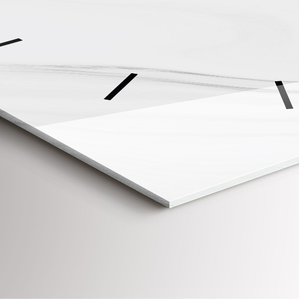 Pendule carrée en verre Marbre décoratif