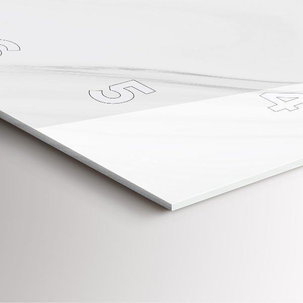 Pendule carrée en verre Marbre décoratif