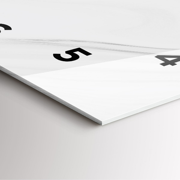 Pendule carrée en verre Marbre décoratif