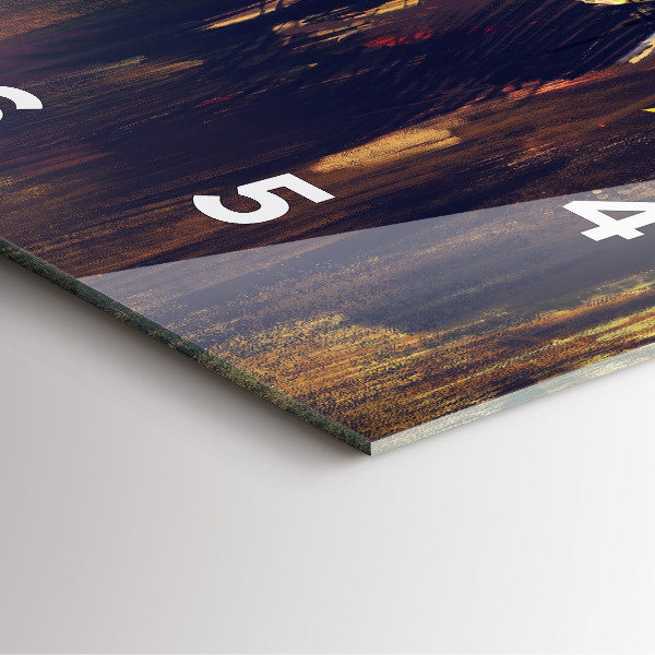 Horloge carrée en verre 'L''impressionnisme dans l''art Place du Marché'