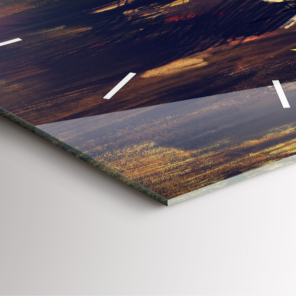 Horloge carrée en verre 'L''impressionnisme dans l''art Place du Marché'