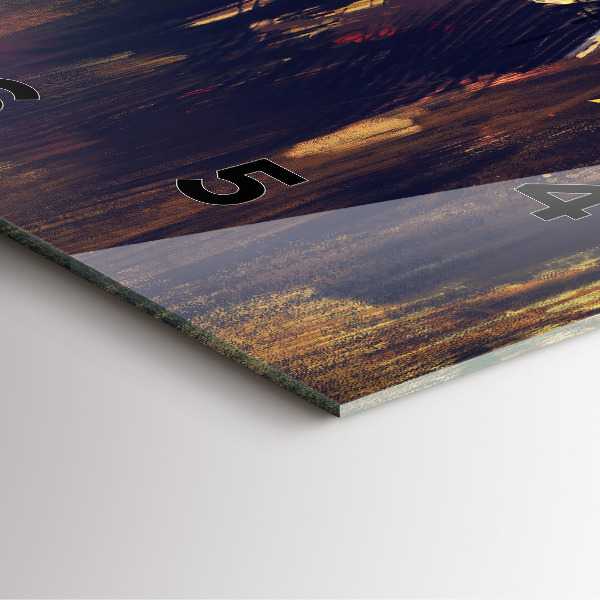 Horloge carrée en verre 'L''impressionnisme dans l''art Place du Marché'