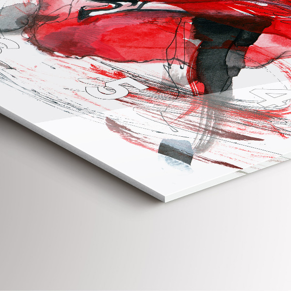 Horloge murale carrée Couple dansant