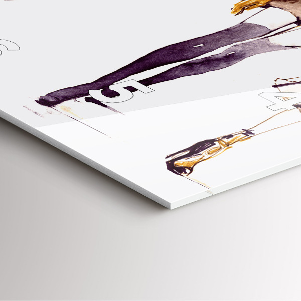 Horloge carrée en verre Femme et homme