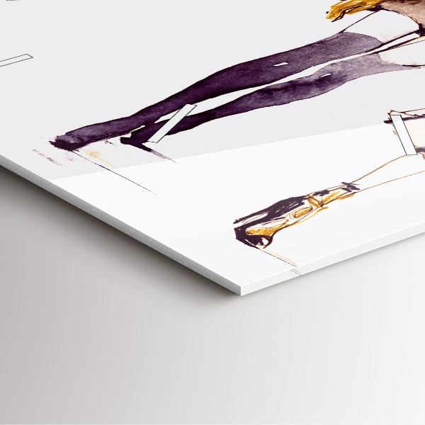 Horloge carrée en verre Femme et homme