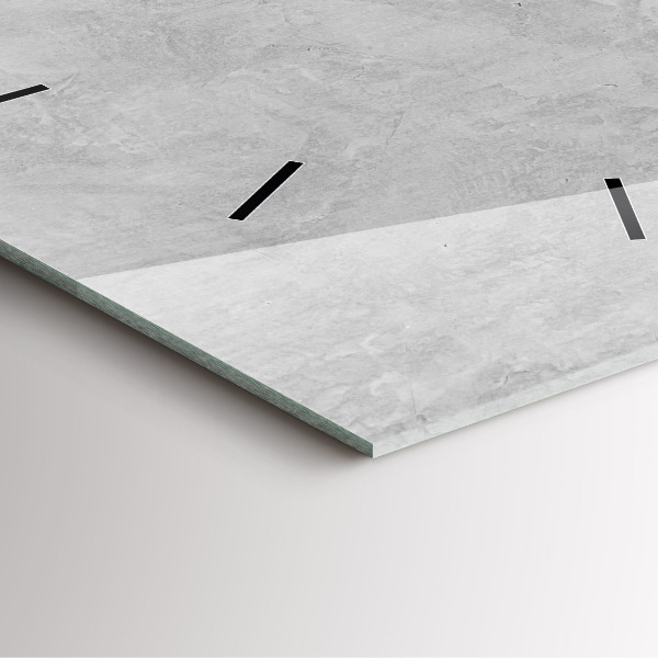 Horloge murale carrée Mur de pierre