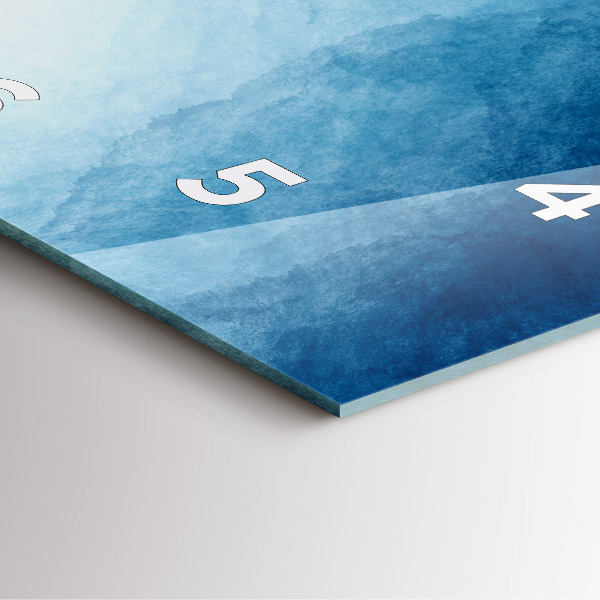 Pendule carrée en verre Eau de captage