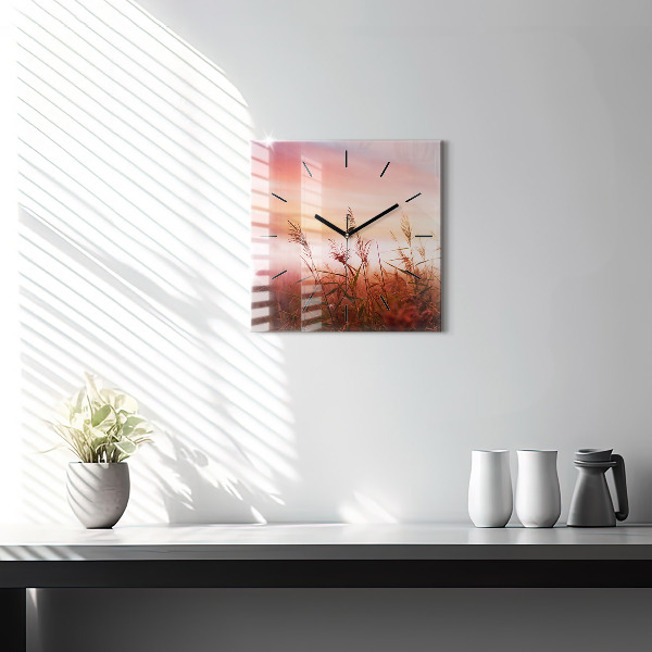 Horloge murale carrée Matin brumeux