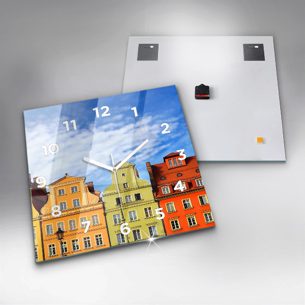Horloge murale carrée Wroclaw - Vieille ville