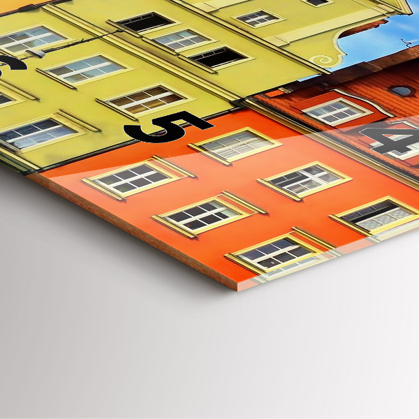 Horloge murale carrée Wroclaw - Vieille ville