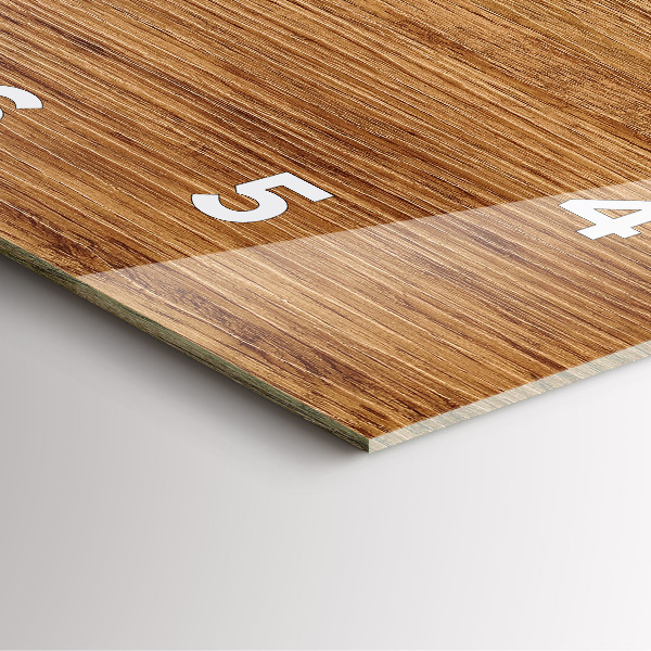 Horloge murale carrée Bois clair