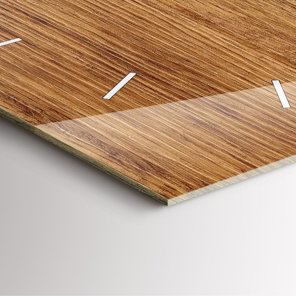 Horloge murale carrée Bois clair