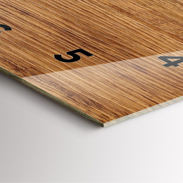 Horloge murale carrée Bois clair