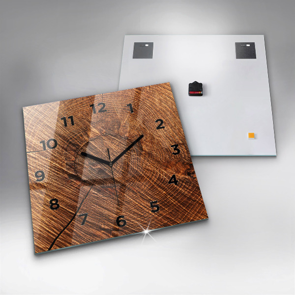 Horloge murale carrée Bois décoratif