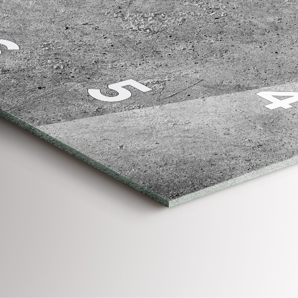 Pendule carrée en verre Mur industriel