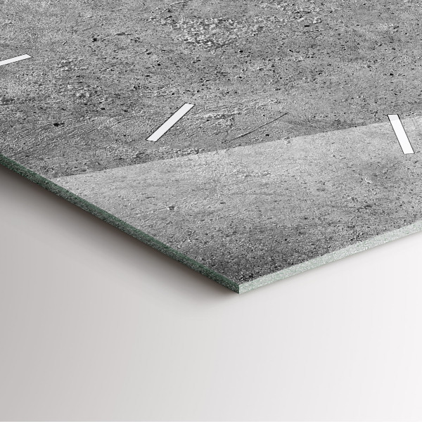 Pendule carrée en verre Mur industriel