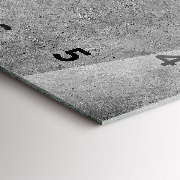 Pendule carrée en verre Mur industriel