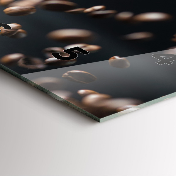 Horloge murale carrée Café en grains