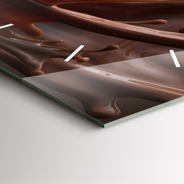 Horloge murale carrée Vagues de cacao