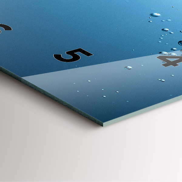 Horloge murale carrée Vue sous-marine