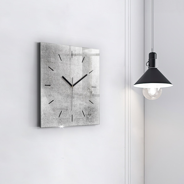 Horloge murale carrée Mur brut