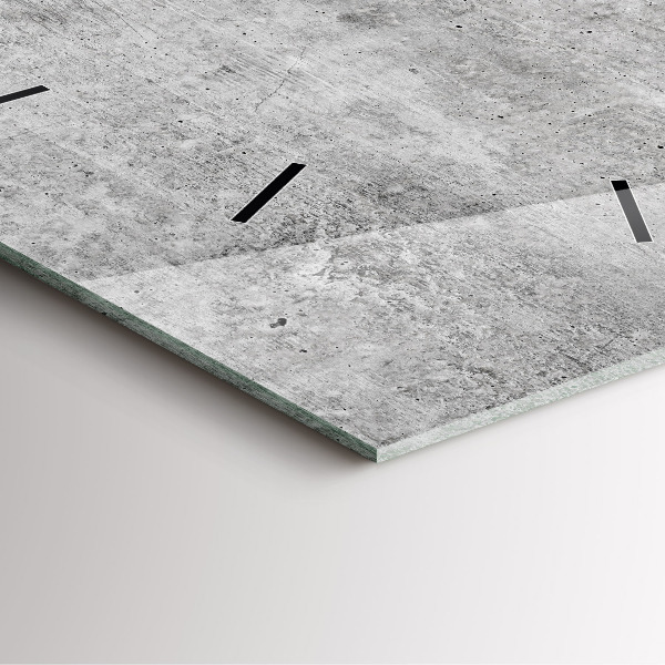 Horloge murale carrée Mur brut