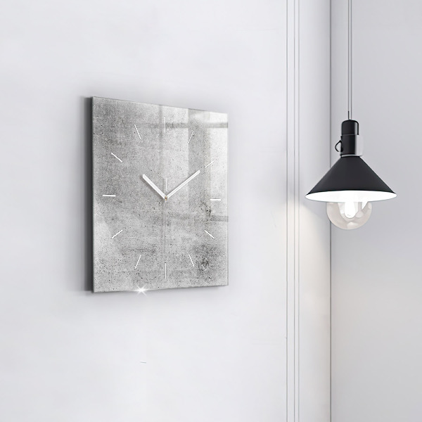 Horloge murale carrée Mur brut