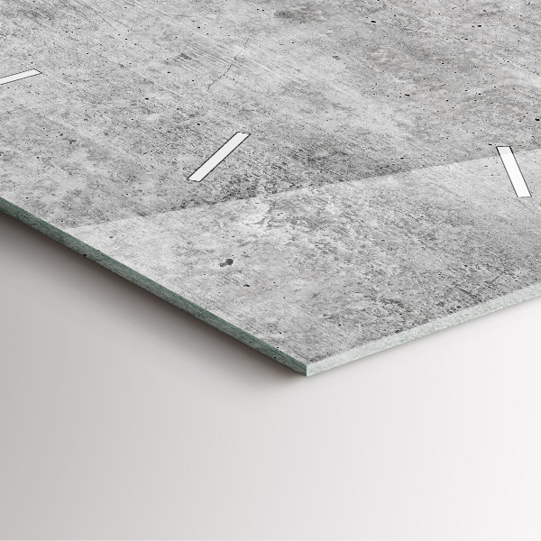 Horloge murale carrée Mur brut