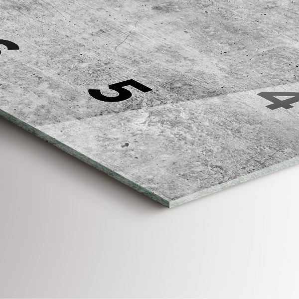 Horloge murale carrée Mur brut