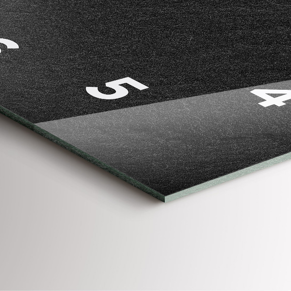 Horloge murale carrée Roche sombre