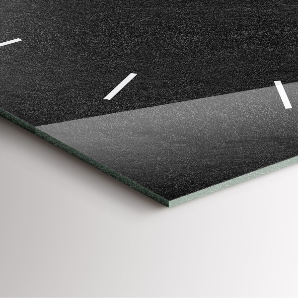 Horloge murale carrée Roche sombre