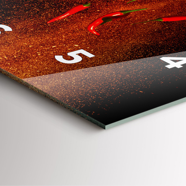 Horloge murale carrée Piments