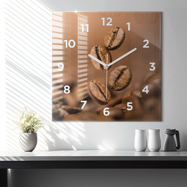 Horloge murale carrée Couleurs abstraites